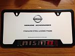 Just a few cosmetic additions, Official Nismo license plate frame.