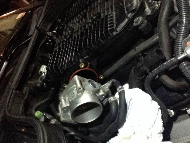 removing coolant lines to TB