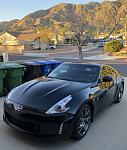 Parked in the driveway!