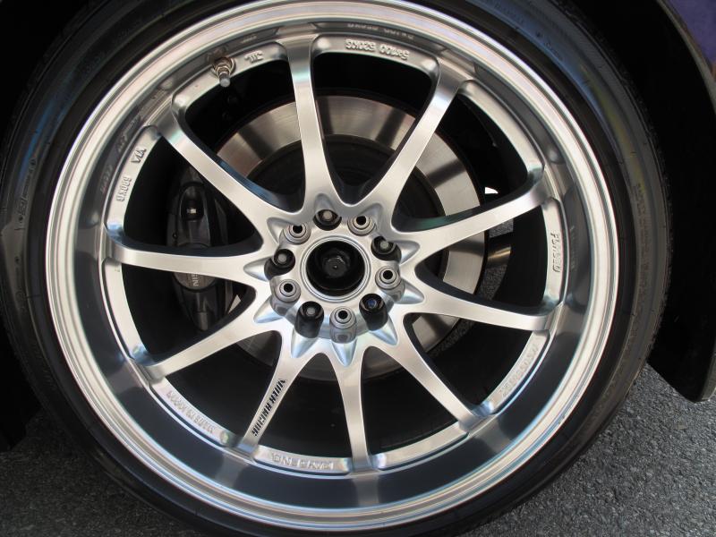 Volk CE28N's Mercury Silver 19x10.5 +12 (Stock Tire)