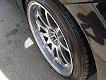 Volk CE28N's Mercury Silver 19x10.5 +12 (Stock Tire)