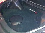 JL 13TWF Subwoofer Driver on Wicked CAS Magic Box Enclosure & custom trunk mat.