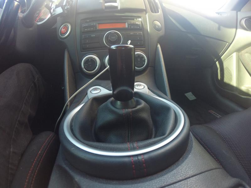 TWM Short throw shifter w/black aluminum NISMO shift knob.
Such a great Upgrade!!! I recommend it...