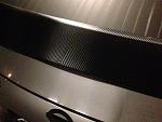 Herringbone carbon fiber wrap 3M on front and rear spoilers