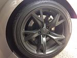 Plastidip ( 5 coats of matte black, 2 coats gloss ) - looks great, cleans up great ( with Brake Dust Pro ) - Would NEVER dip my car, every one I've...