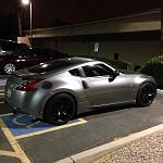 Night shot after liquid glass treatment & flat black powder coated wheels