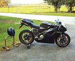 My other new Ducati 848,  with full race ecu and full Termi exhaust.