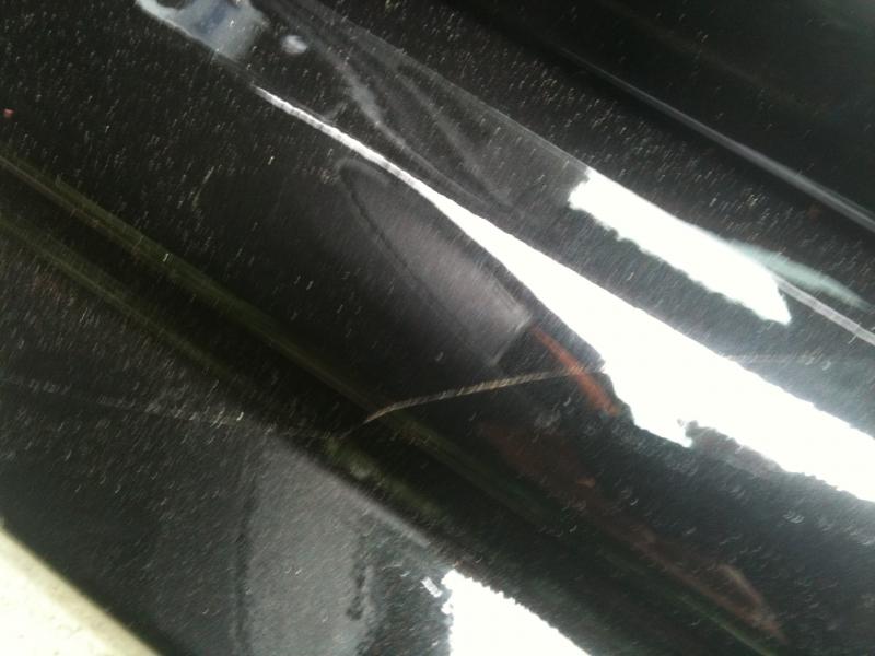 far up inside the door sill