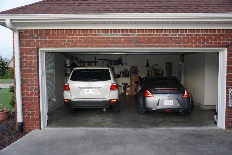 At home in garage.