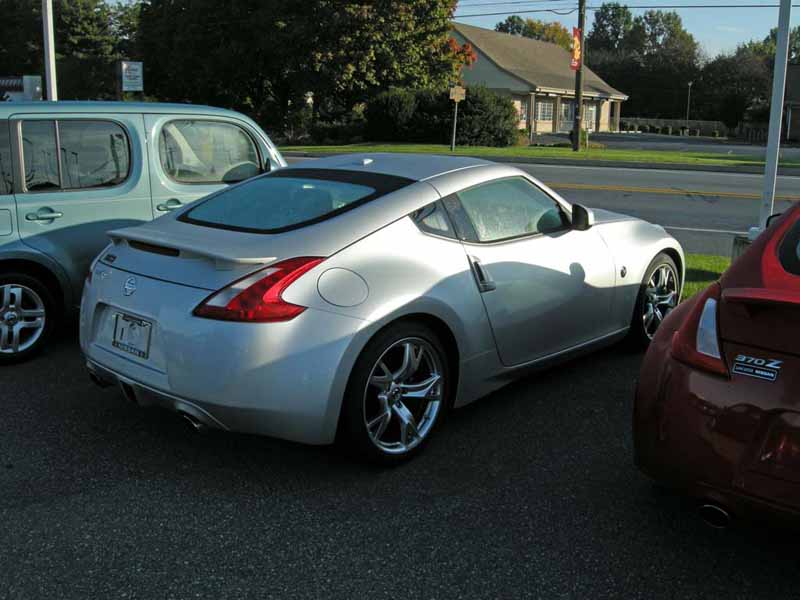 Silver 370z.