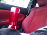 Red Password JDM Balanced Shift Knob with red base.