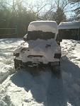 Jeep eating up the 24 inches of snow