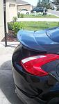 carbon signal add on spoiler molded to stock spoiler, with UAM amuse rear bumper.