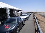 These are the cars next to the track, tough day of training 
at R8 school!