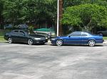 90 something Lexus ES and 92 Acura Legend LS Coupe, both  on 18s.