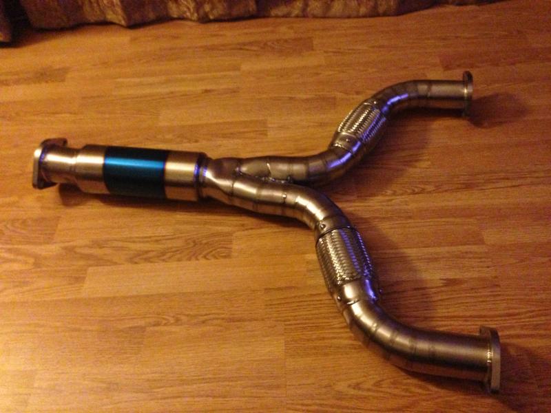 370z titanium resonated  y pipe