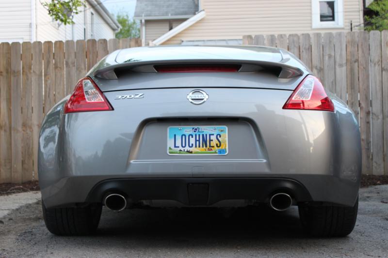 Blacked out rear valance