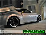 Test Fitment:  Volk GTS wheels/tires off of the DoubleDownMotorsports.com Shop 350Z. 
 
19" x 9.5" +27 front with 265/30/19 Hankook Ventus S1 Evo...