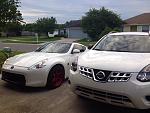 My 370z and the wife's Rouge.
