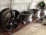 Powdercoated stock rims gloss black