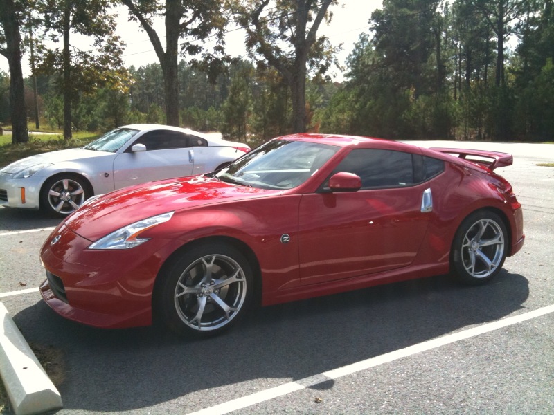 Next to the 350Z at work.