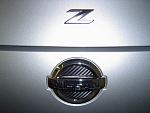 Silver 370Z - 370Z debadge - Z badge install - CF Nissan badge inserts done.