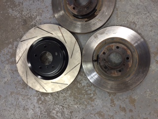 Front rotors comparison.