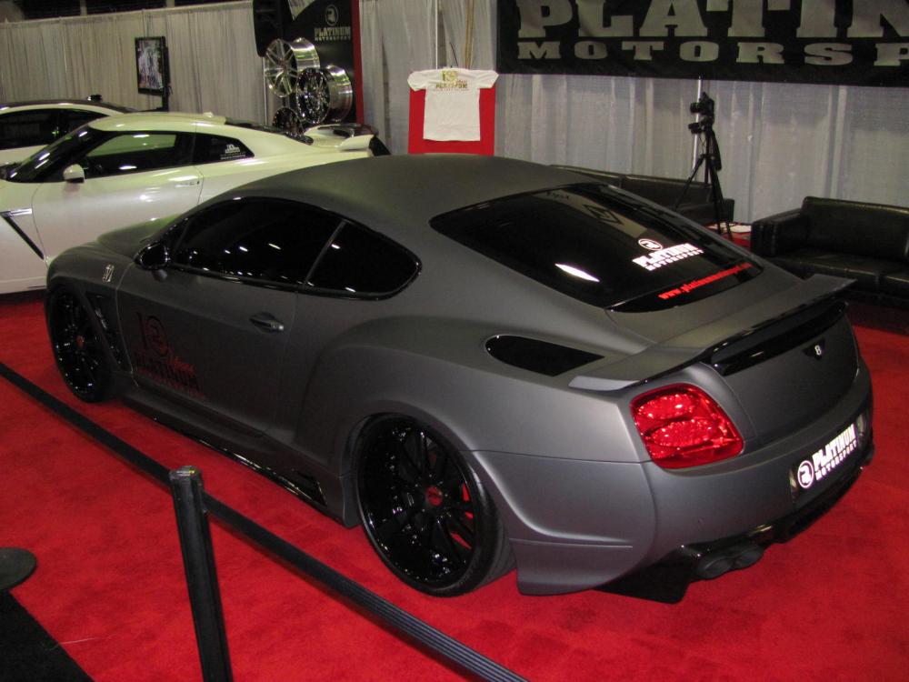 Flat black is in!  Another sick Bentley, nothing like dropping 200K for a car then another 100K in mods...unreal!