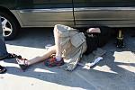 Random shot of me working on a friends car in my Kilt...we were at the Texas Renaissance Festival and his exhaust hangers broke and needed to be...