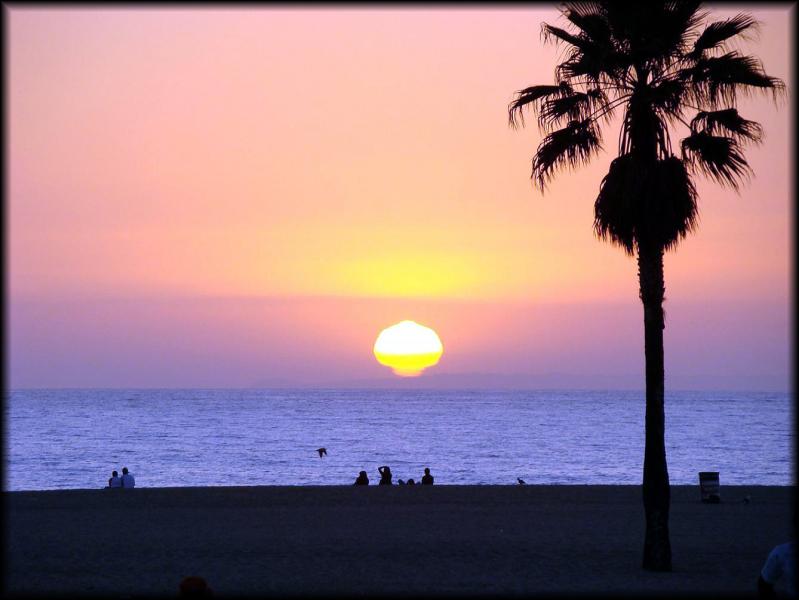 sunset in LA