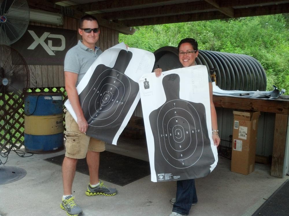 The day me and my wife took the Florida Concealed Carry Class and passed! We used our Glock 19 to pass with flying colors! :)