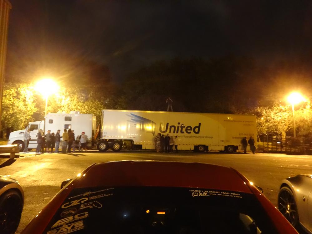 Central FL Z crew lined up for pics. Huck is on TOP of the semi trailer! 2/8/14.
