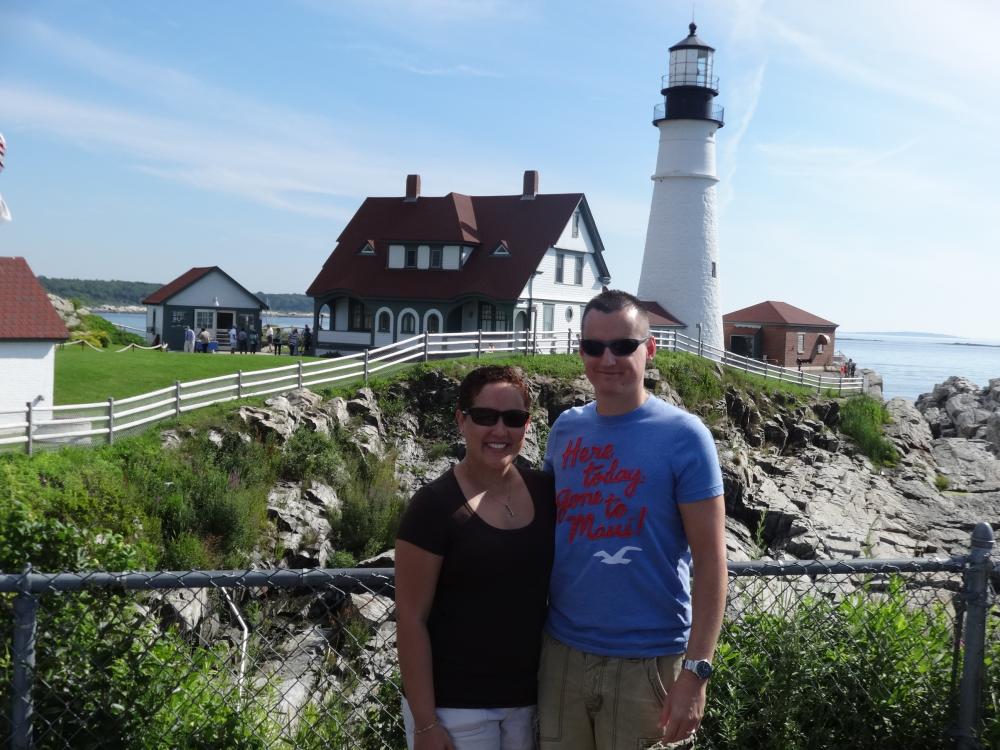 Me and the wife in Portland, Maine for our NE/Canada cruise. '13.