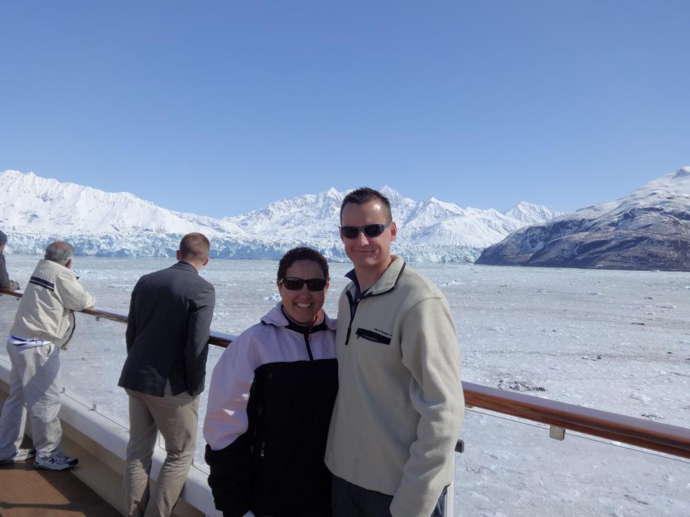 Me and the wife at Hubbard Glacier in Alaska. '13.