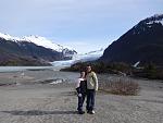 Me and the Wife at Mendenhall Glacier in Juneau, Alaska. '13.