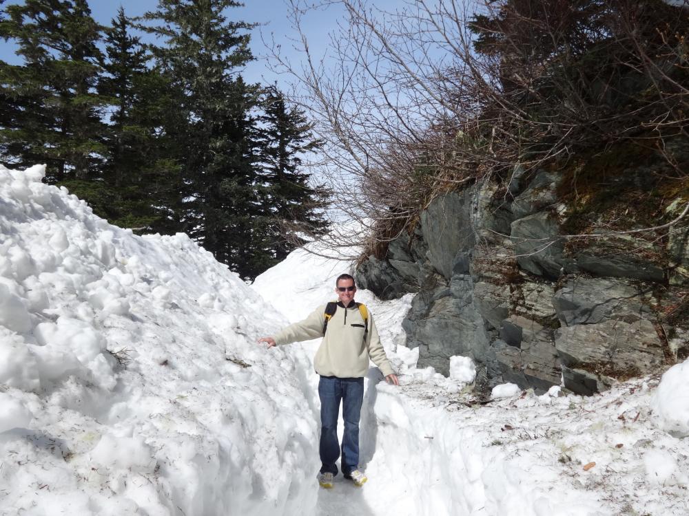 Yah the snow was like 4 ft deep and more on top of the mountains in Juneau.