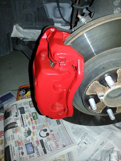 Red Brakes. Painted Everything