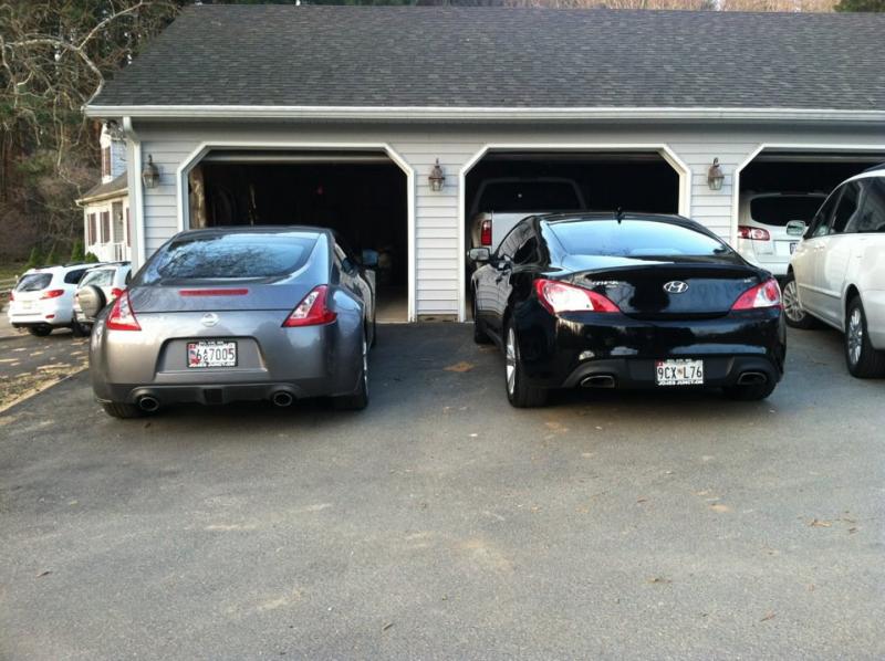 My Z and my older brother's 2010 Genesis