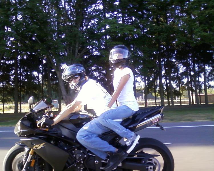 Riding with my Lil sis
