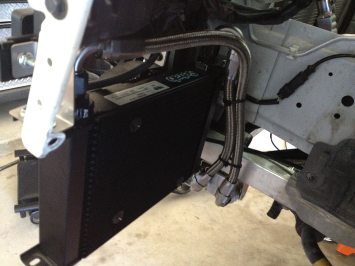 25 row oil cooler on