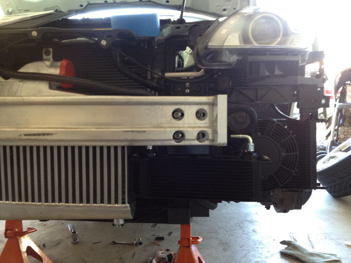 intercooler and sc oil cooler on