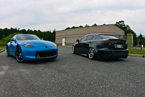 my car and my friend Andrew's IS250.