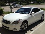 2012 G37 Coupe. 
Wife car, except for car wash detailing times...