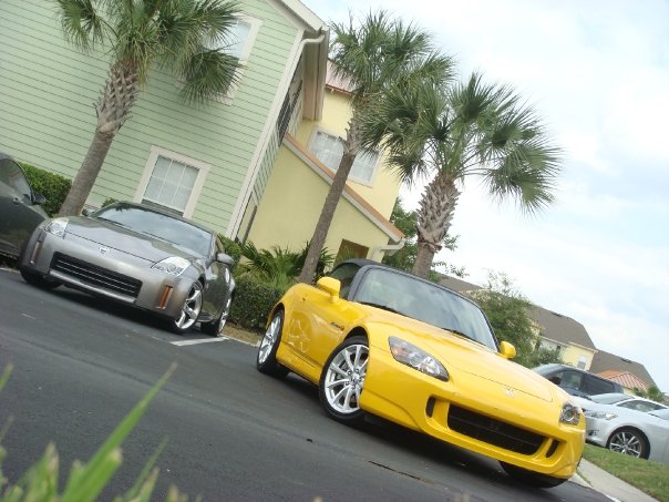 my 350z and friend s2000