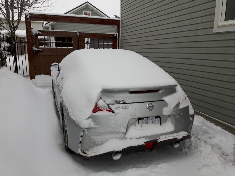 First heavy snow.