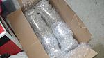 High Flow Cats in their Almost Damage-Proofed shipping Packaging - Three layers of Large Bubble Wrap