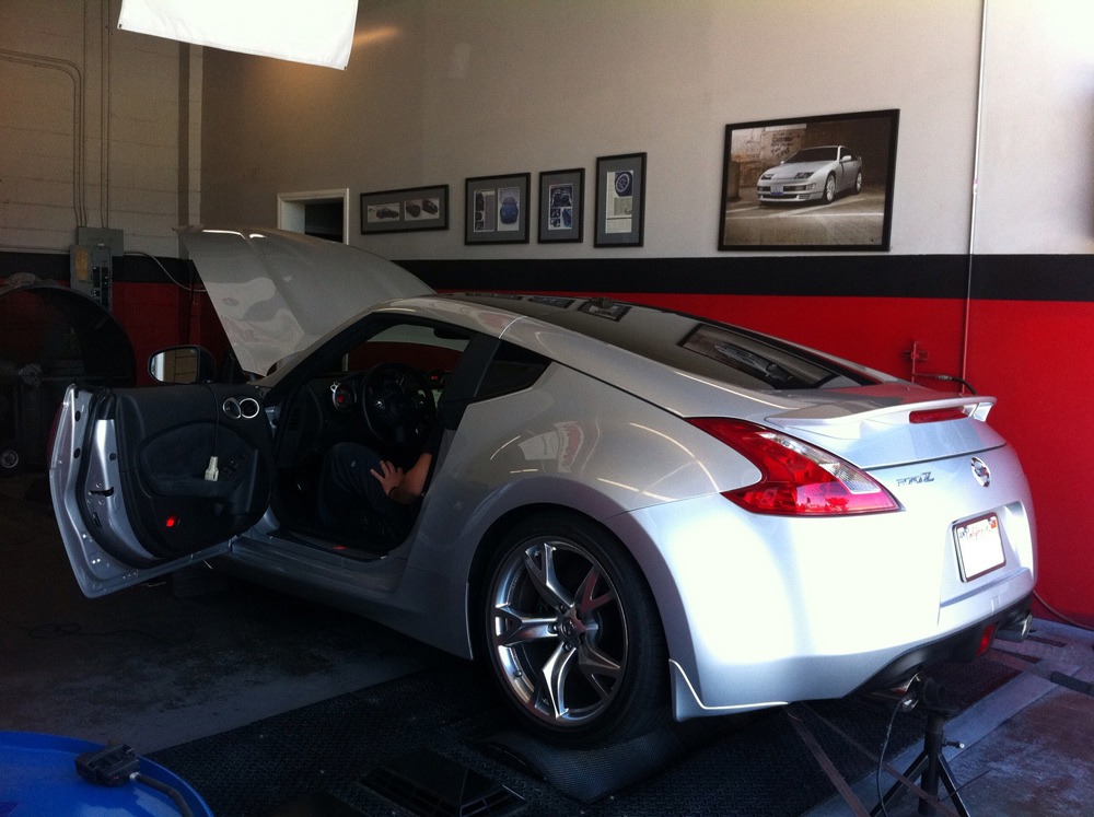 At Specialty-Z getting an UpRev tune on the dyno.