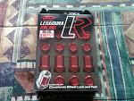 Project KICS Leggdura Racing Red Lug Nuts