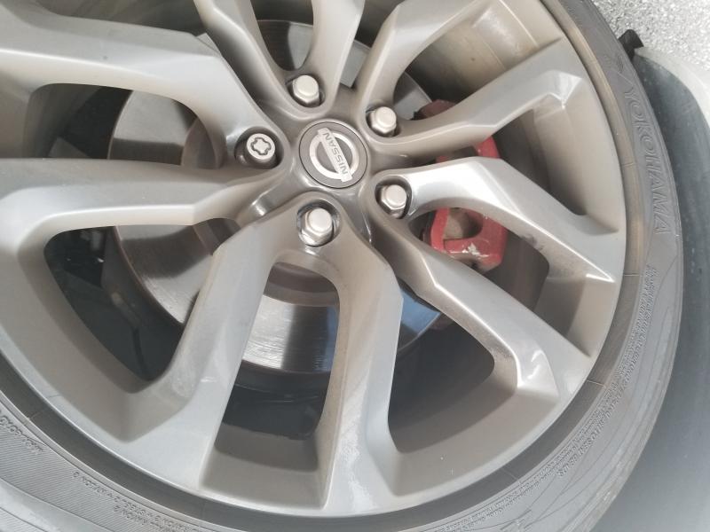 Security lugnut on wheel