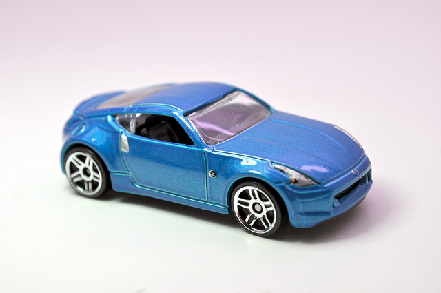 nissan 370z blue 1